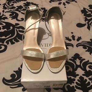 bridesmaid sandals silver
